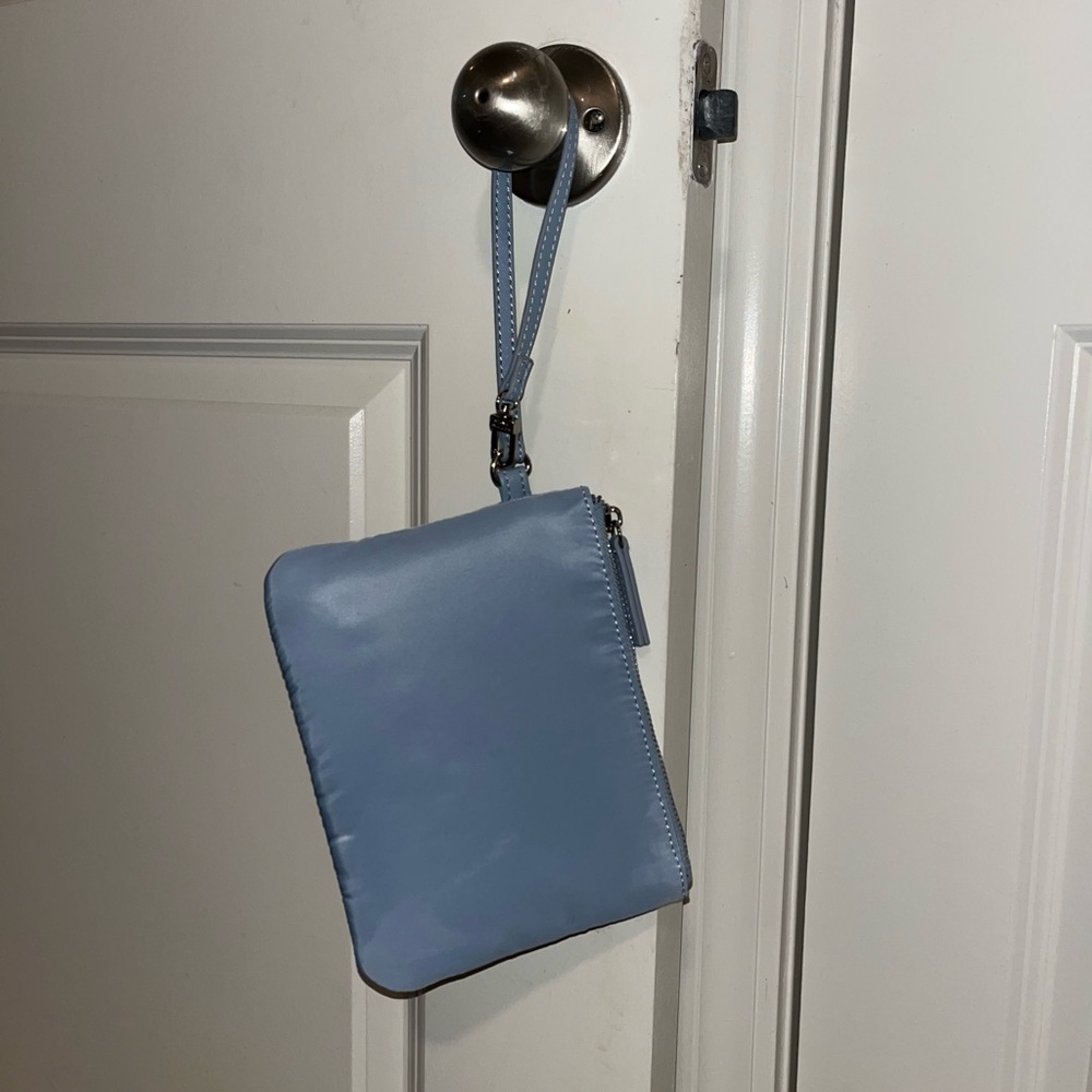 Steve Madden Light Blue Wristlet Pouch